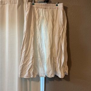 A New Day Cream Midi Bubble Skirt